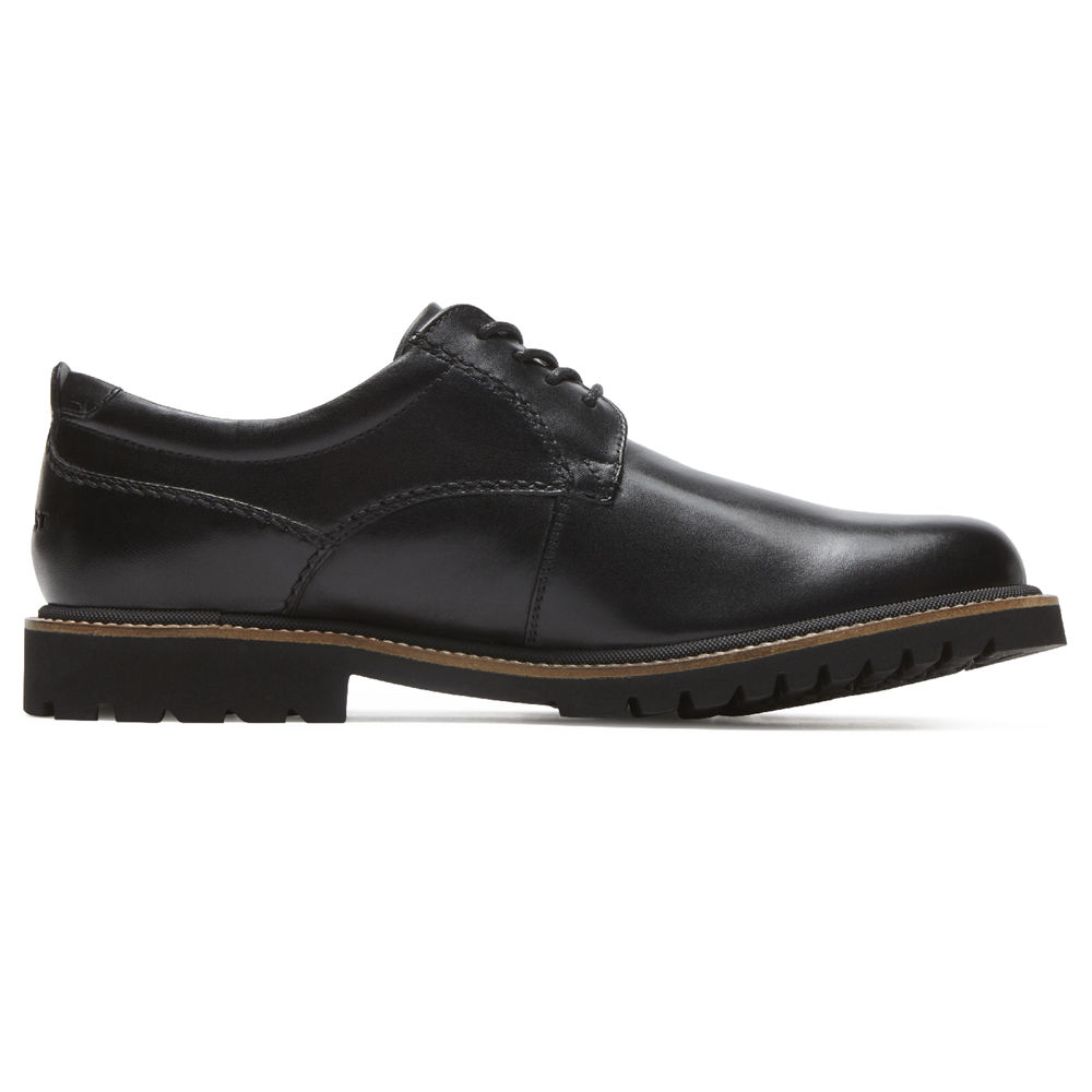 Oxfords Rockport Hombre Mexico - Marshall Plain Toe Negros - HLYEN8934